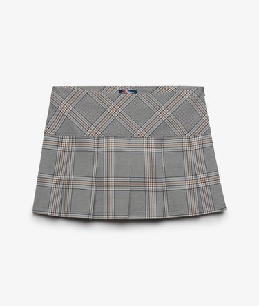 1/2 Pleat Check Skirt Image 7