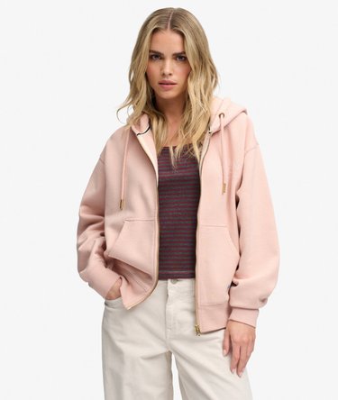 Luxe Casual Zip Hoodie Image 1