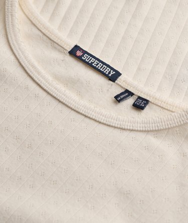Athletic Essentials Pointelle Halve Mouw Top Image 6