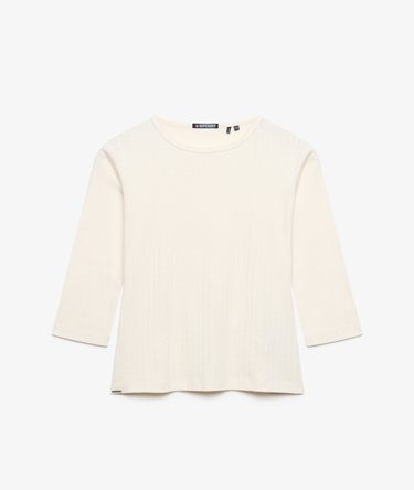 Athletic Essentials Pointelle Halve Mouw Top Image 7
