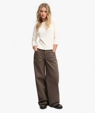 Athletic Essentials Pointelle Halve Mouw Top Image 3