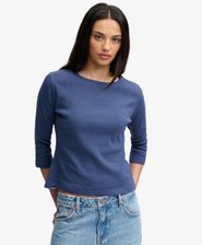 Athletic Essentials Pointelle Half Sleeve Top