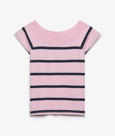 Athletic Off Shoulder Pattern Top Image 7