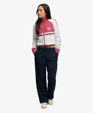 Pantalon Pinstripe Taille Haute Coupe Classique