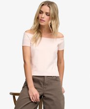 Bardot Off-Shoulder-Top schmale Passform