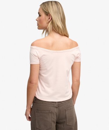 Bardot Off-Shoulder-Top schmale Passform Image 5