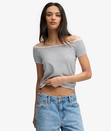 Bardot Short Sleeve Off Shoulder Top Image 1