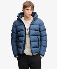 Hooded Sports Puffer Jacket