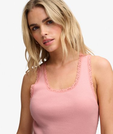 Vintage Lace Trim Vest Image 4