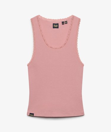 Vintage Lace Trim Vest Image 7