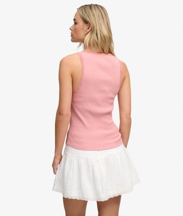 Vintage Lace Trim Vest Image 5