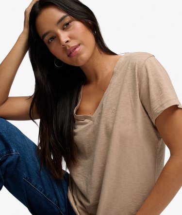 Studios Slub T-shirt met Borduursel Image 2