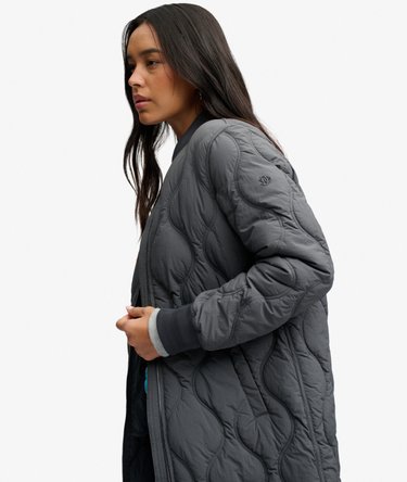 Longline Onion Quilt Liner Jacket Image 2