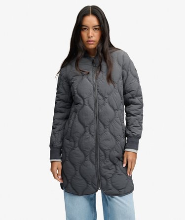 Longline Onion Quilt Liner Jacket Image 5