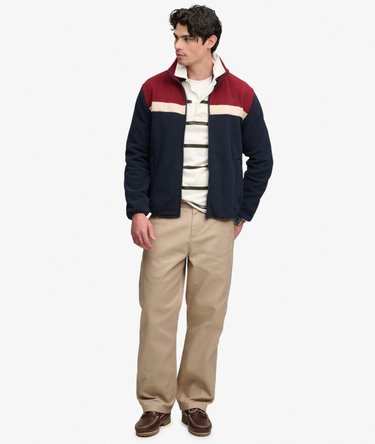 Polaire Tricolore Zipp&eacute;e Coupe D&eacute;contract&eacute;e Image 3