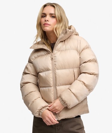 Hooded Shine Puffer Jacket Image 5