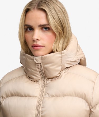Hooded Shine Puffer Jacket Image 4