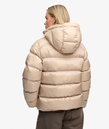 Hooded Shine Puffer Jacket Image 6