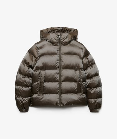 Hooded Shine Puffer Jacket Image 8