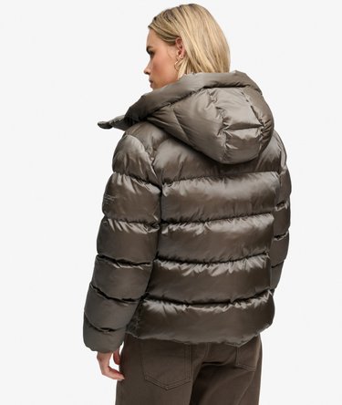 Hooded Shine Puffer Jacket Image 6