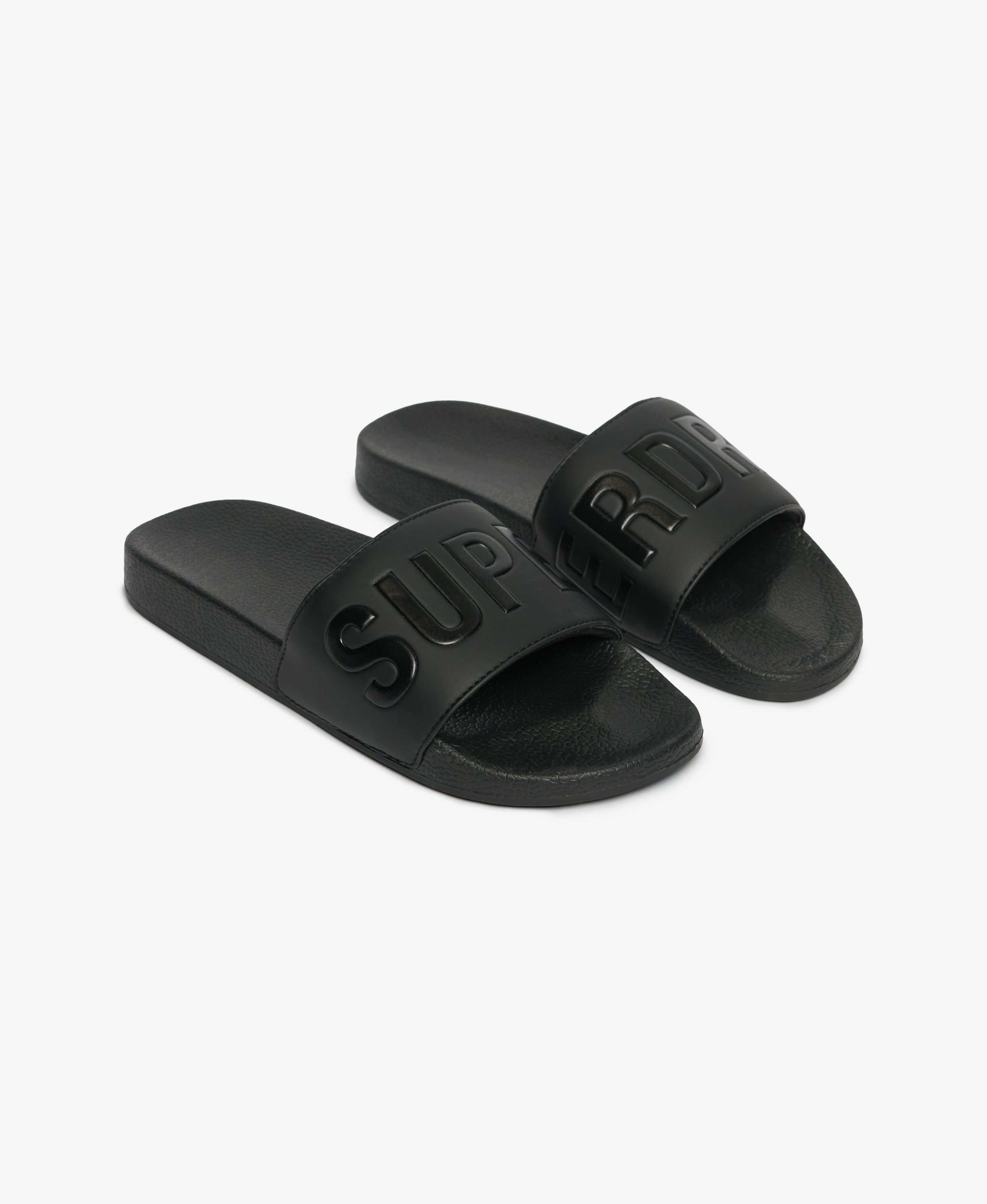 mens Superdry Pool Sliders in Black | Superdry IE
