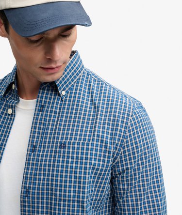 Preppy Poplin Overhemd met Lange Mouwen Image 4