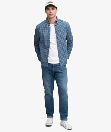 Preppy Poplin Overhemd met Lange Mouwen Image 3