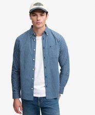 Preppy Poplin Overhemd met Lange Mouwen