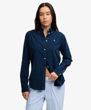 Needle Cord Button Down Long Sleeve Shirt