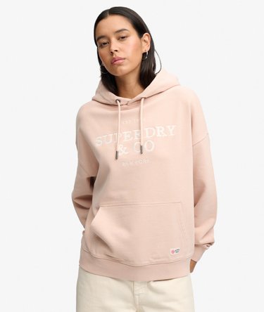 Luxe Casual Embroidered Relaxed Hoodie Image 1