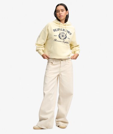 Hoodie Luxe Casual Brod&eacute; Coupe D&eacute;contract&eacute;e Image 3