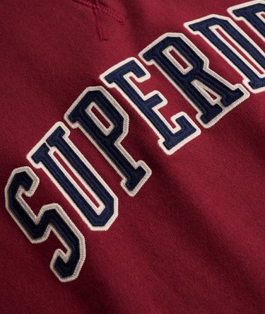 Athletic Applique Relaxed Crew Sweatshirt Image 6