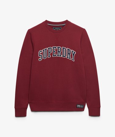 Athletic Applique Relaxed Crew Sweatshirt Image 7