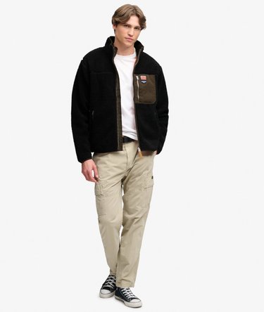 Vintage Retro Full Zip Fleece Avslappnad Passform Image 3