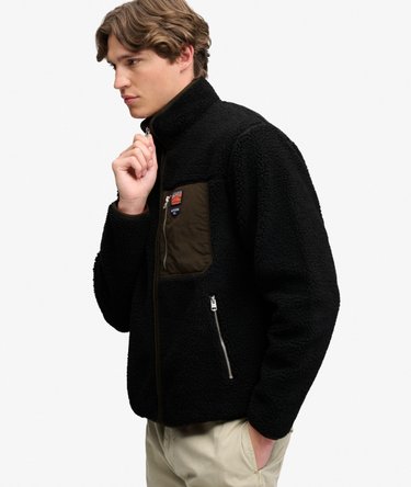 Vintage Retro Full Zip Fleece Avslappnad Passform Image 4