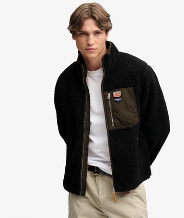 Vintage Retro Full Zip Fleece Avslappnad Passform Image 1