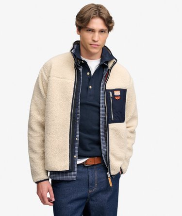 Vintage Retro Full Zip Fleece Vestibilit&agrave; Comoda Image 1