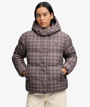 Giacca Puffer Check Premium Vestibilit&agrave; Comoda Image 5