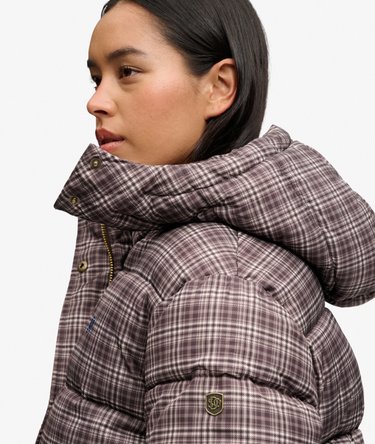 Giacca Puffer Check Premium Vestibilit&agrave; Comoda Image 2