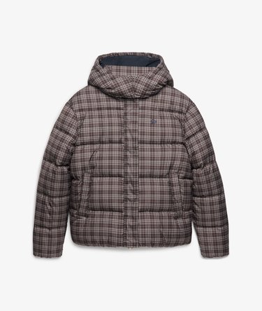Giacca Puffer Check Premium Vestibilit&agrave; Comoda Image 7