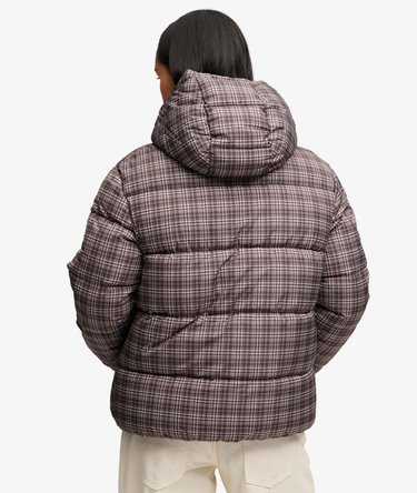 Giacca Puffer Check Premium Vestibilit&agrave; Comoda Image 6