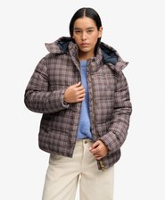 Giacca Puffer Check Premium Vestibilit&agrave; Comoda