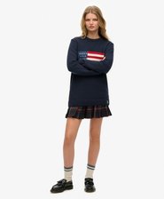 Oversized Vintage Athletic gebreide trui