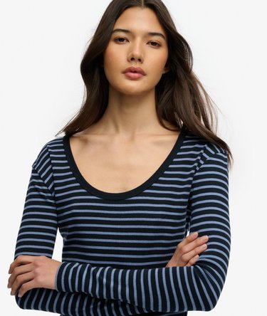 Athletic Essentials Striped Long Sleeve Top Image 4