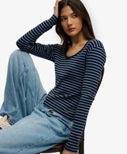 Athletic Essentials Striped Long Sleeve Top