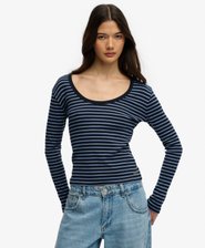 Athletic Essentials Striped Long Sleeve Top