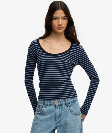 Athletic Essentials Striped Long Sleeve Top Image 1
