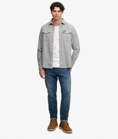 Herringbone Workwear Shirt Image 3