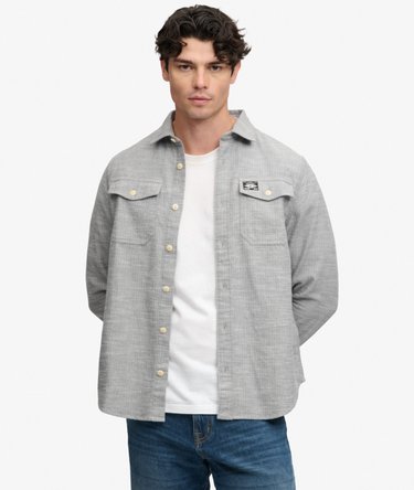 Herringbone Workwear Shirt Image 1