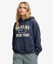 Athletic Essential Applique Cropped Hoodie